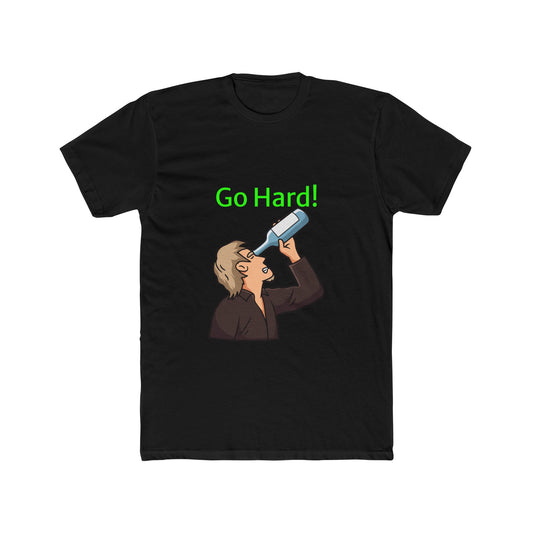 Unisex Neon Green Tshirt "Go Hard"