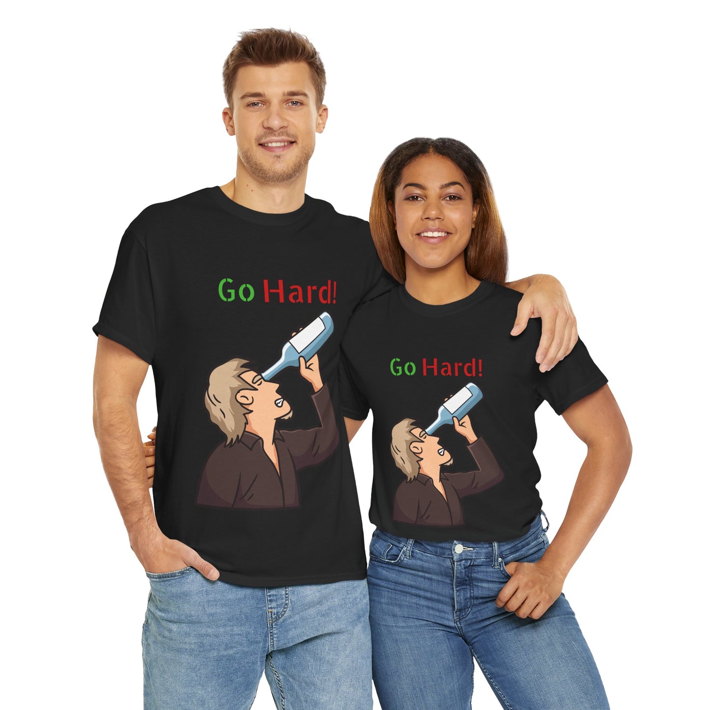 Unisex Go Hard! Heavy Cotton Tee